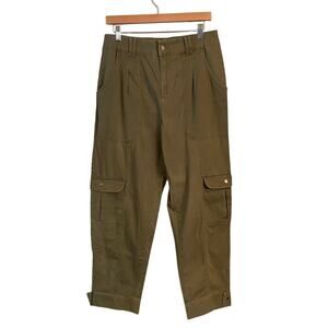 Knox Rose Women's Mid-Rise Tapered Fit Cargo Pants Size M